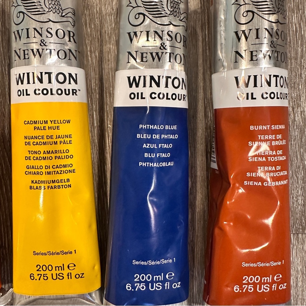 Winsor & Newton Winton Oil Paint Set of 8 Large Paint Tubes. New - Picture 4 of 4